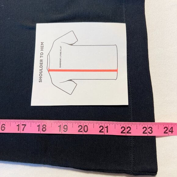 Lauren Ralph Lauren Split V-Neck Tee  Black goth neutral Dark fashion | Size M - Picture 6 of 7